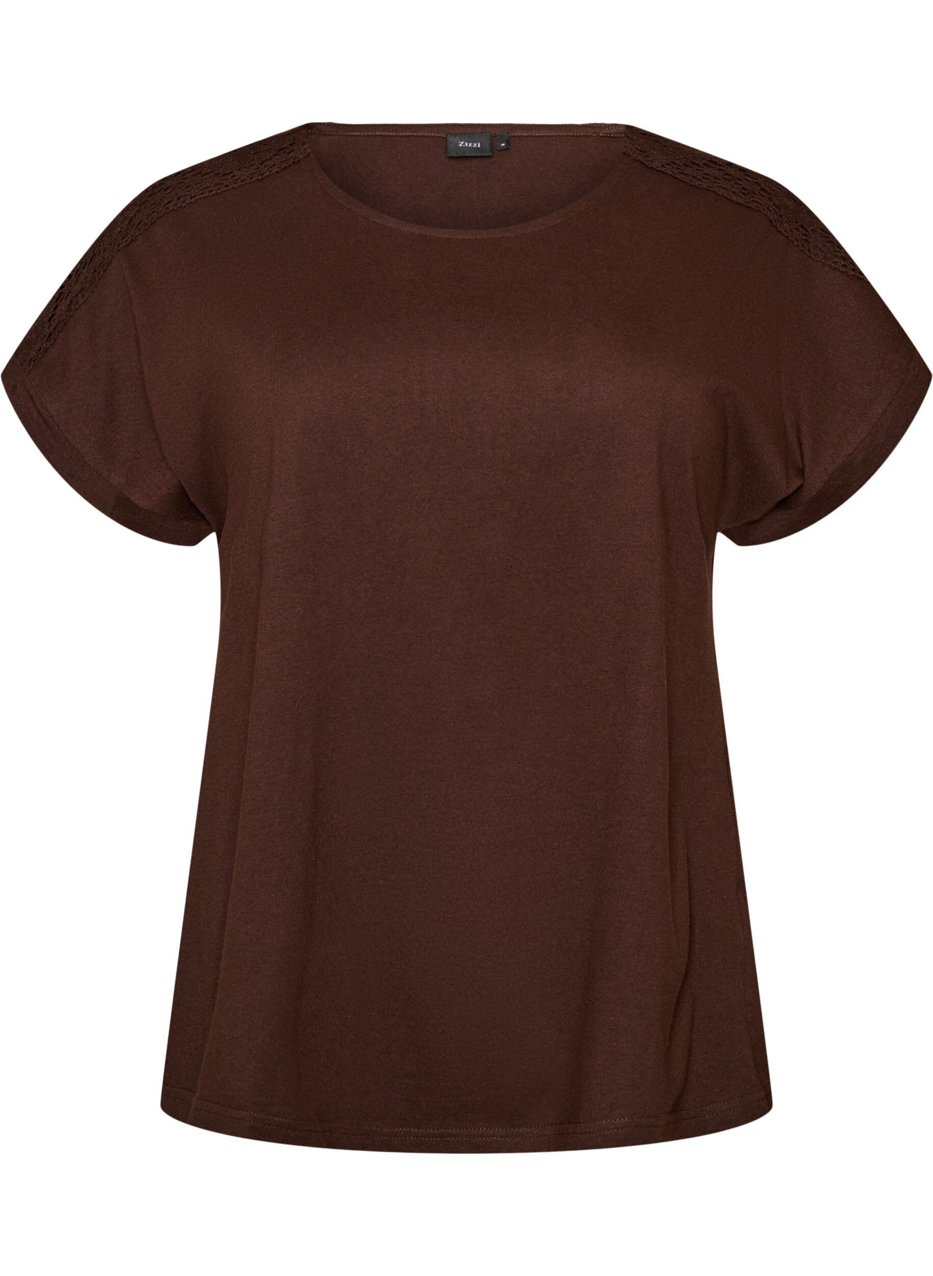 Katoenen T-shirt met haakdetail