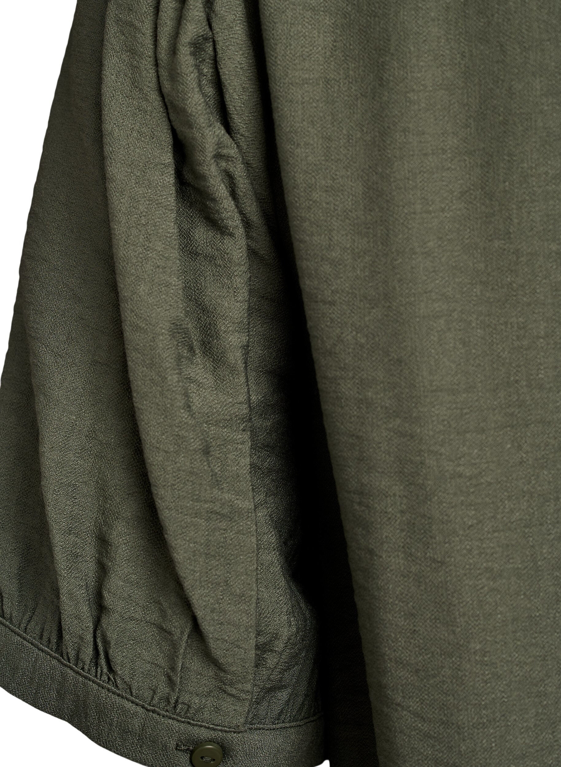 ZizziViscose blouse met 1/2 mouwen, Groen, Packshot image number 3