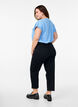 Gecropte Vera jeans met een straight-fit, Zwart, Model image number 1
