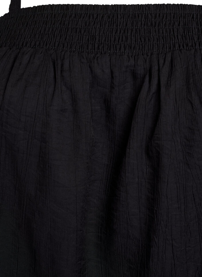 Viscose top met smalle bandjes, Zwart, Packshot image number 2