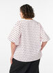 Blouse met ballonmouwen en polkadotpatroon, Roze, Model image number 2