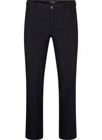 Klassieke broek in viscosemix, Zwart Klassieke broek in viscosemix