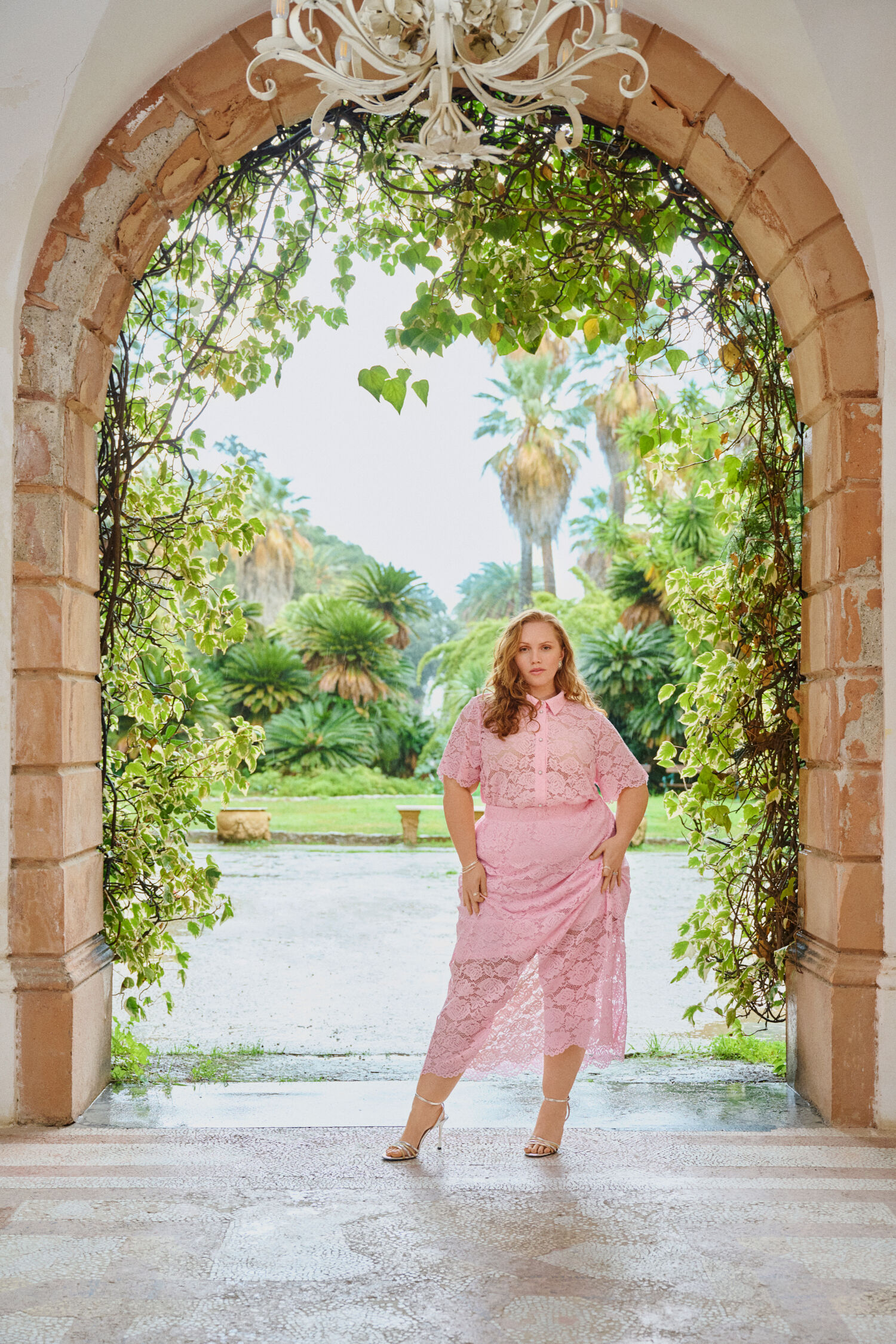 ZizziKanten set in lichtroze, , Model