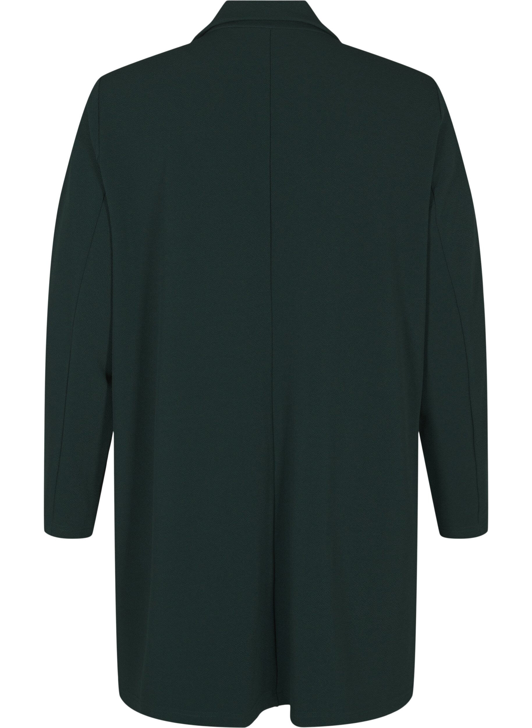 ZizziLange jas met zakken, Groen, Packshot image number 1