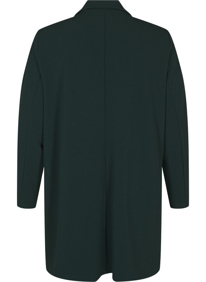 Lange jas met zakken, Groen, Packshot image number 1