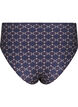 Bikinislip met hoge taille en print, Blauw, Packshot image number 1