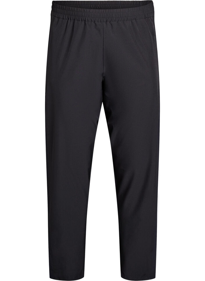 Lichte trainingsbroek met zakken, Zwart, Packshot image number 0