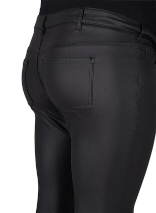 ZizziGecoate zwangerschapsbroek, Zwart, Packshot image number 3