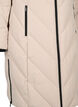 Lange winterjas met haaksluitingen en een nep bontkraag, Beige, Packshot image number 3