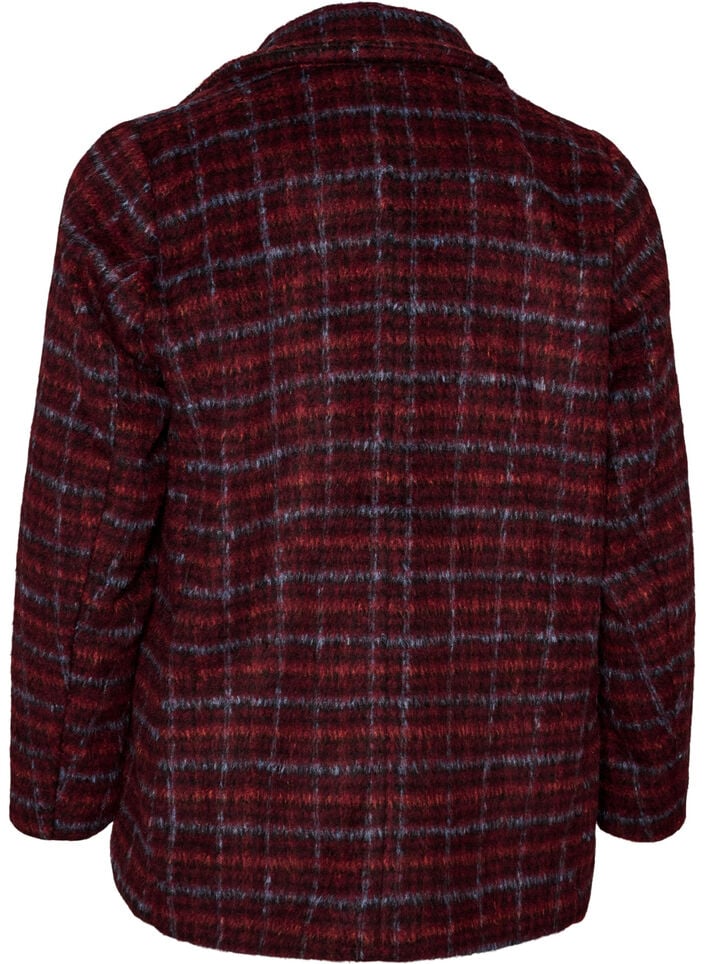 Geruit jasje met zakken, Rood, Packshot image number 1