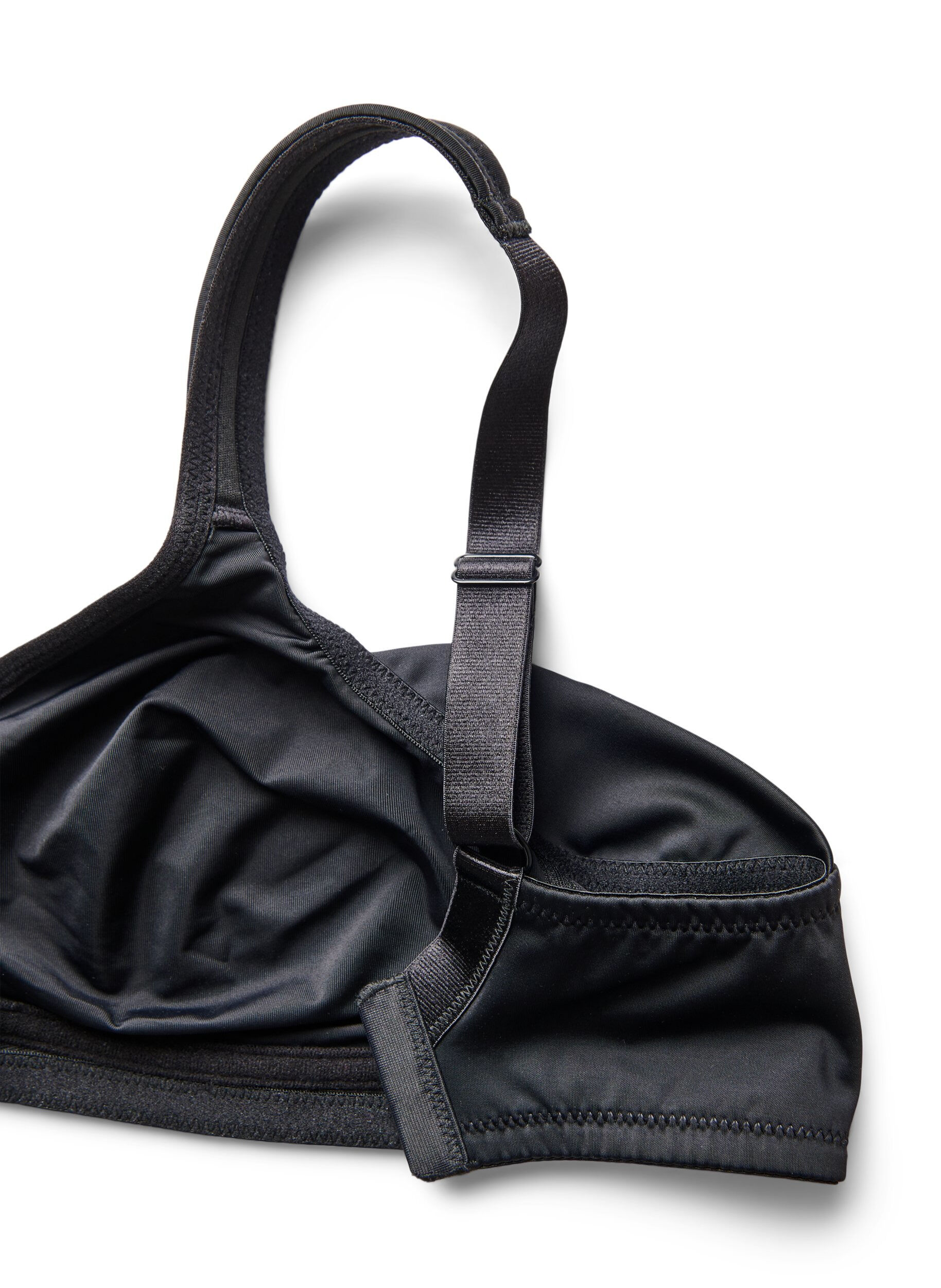 ZizziComfortbeha met gewatteerde bandjes, Zwart, Packshot image number 4