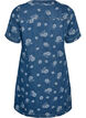 A-lijn denimjurk met bloemenpatroon, Blauw, Packshot image number 1