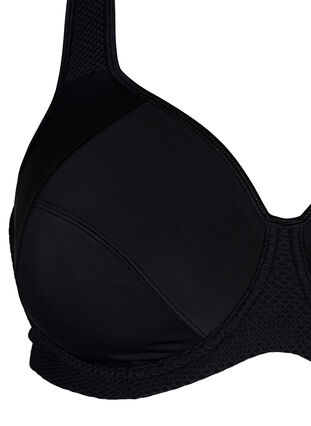 ZizziCORE, HIGH SUPPORT WIRE BRA - Sportbeha met beugel, Black, Packshot image number 2