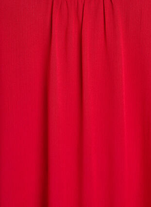 ZizziEffen viscose jurk met bandjes, Rood, Packshot image number 2