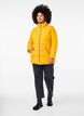 Korte puffer jas met zakken, Geel, Model image number 1