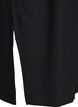 Jersey maxi jurk met kraag en korte mouwen, Zwart, Packshot image number 3