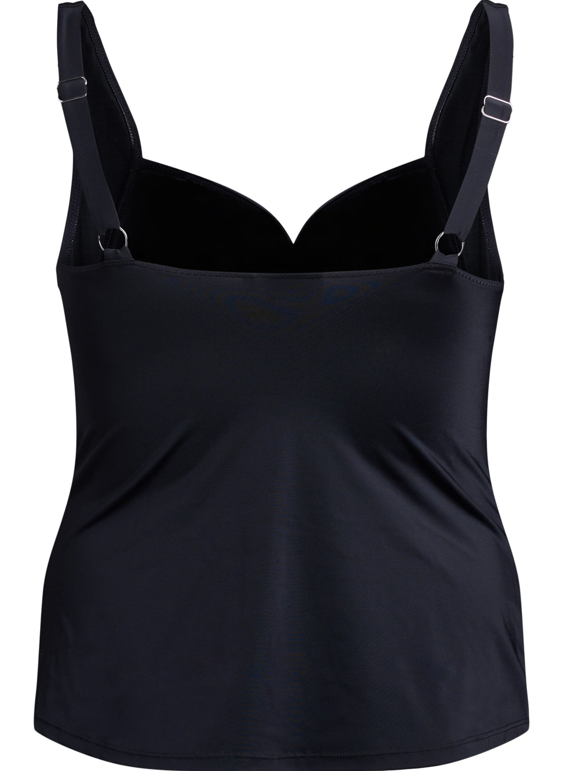 ZizziTankini met draperingen, Zwart, Packshot image number 1