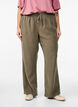 FLASH - Viscose broek met elastische tailleband, Groen, Model image number 2