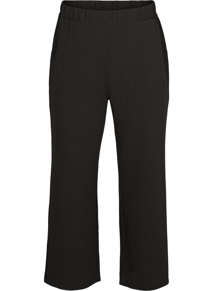 Losse broek met zakken, Zwart, Packshot image number 0
