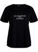 T-shirt met print, Zwart, Packshot image number 0