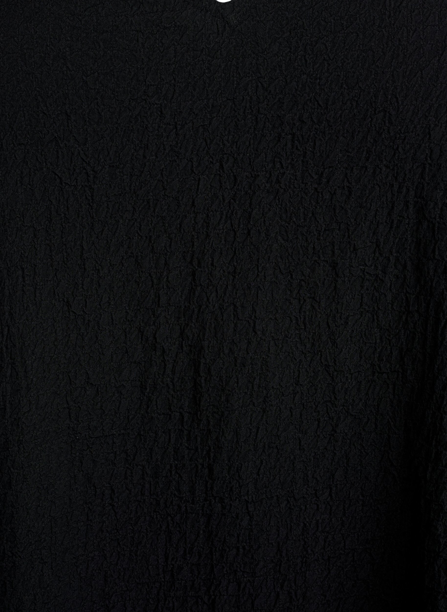 ZizziFLASH - Jurk met korte mouwen en een V-hals, Zwart, Packshot image number 2