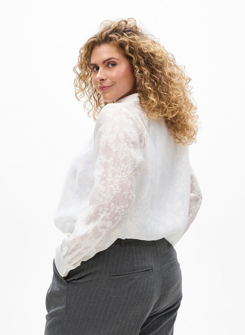 Shirt met ton sur ton patroon, Off White, Model