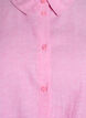 Shirt met korte mouwen in linnen en viscose, Roze, Packshot image number 2
