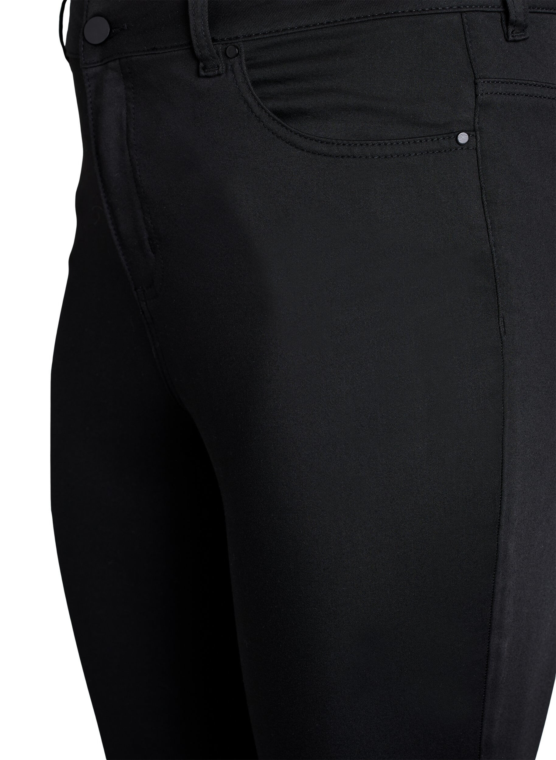 ZizziBlijf Black Amy high-waist jeans, Zwart, Packshot image number 2