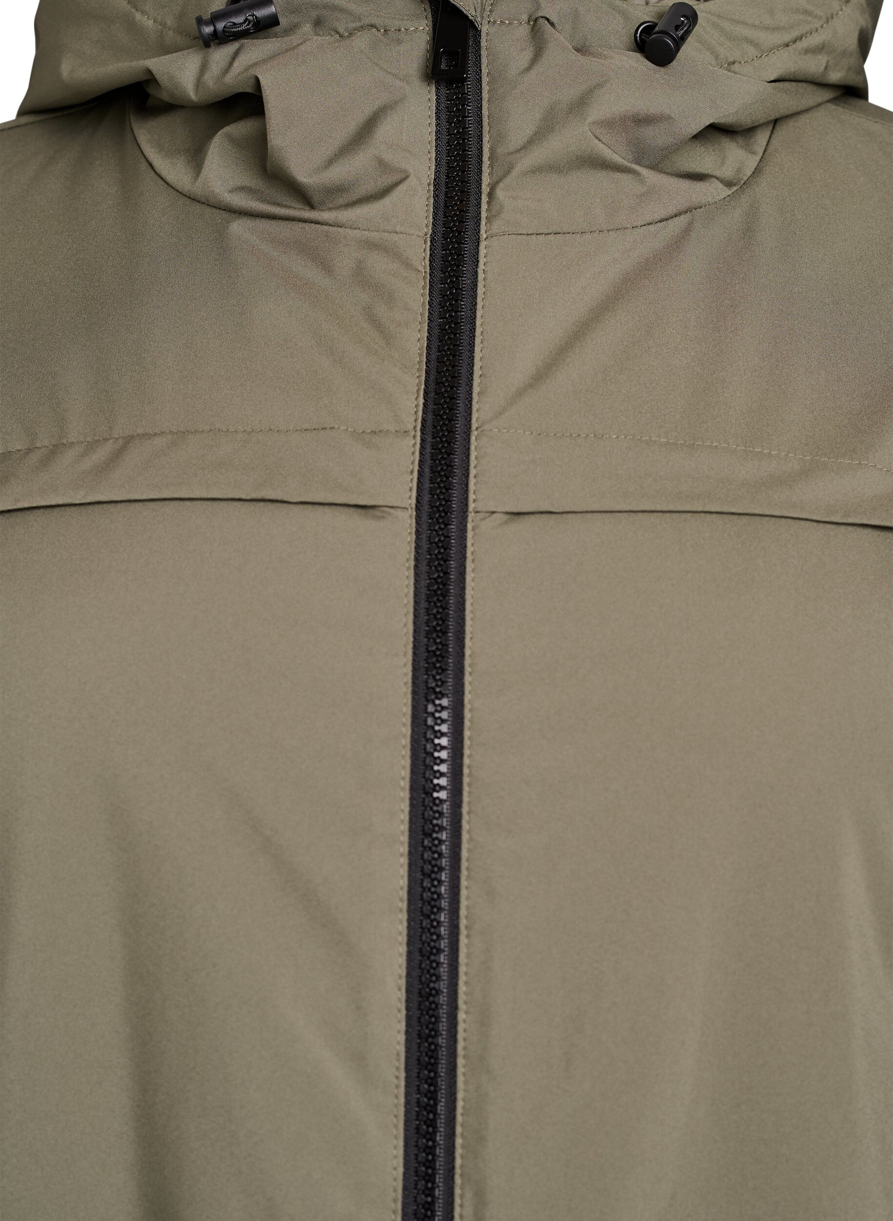 ZizziLichtgewicht gewatteerde parka met een capuchon, Groen, Packshot image number 2