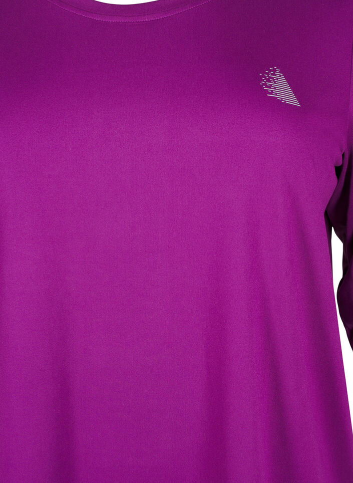 Work-out top met 3/4 mouwen, Paars, Packshot image number 2