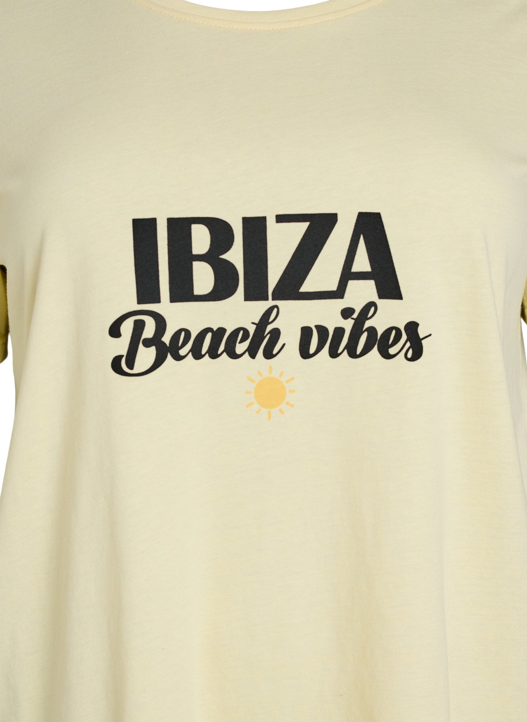 ZizziT-shirt imprim&eacute;, Jaune, Packshot image number 2