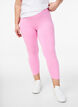 Basic 3/4-legging in viscose, Roze, Model image number 0