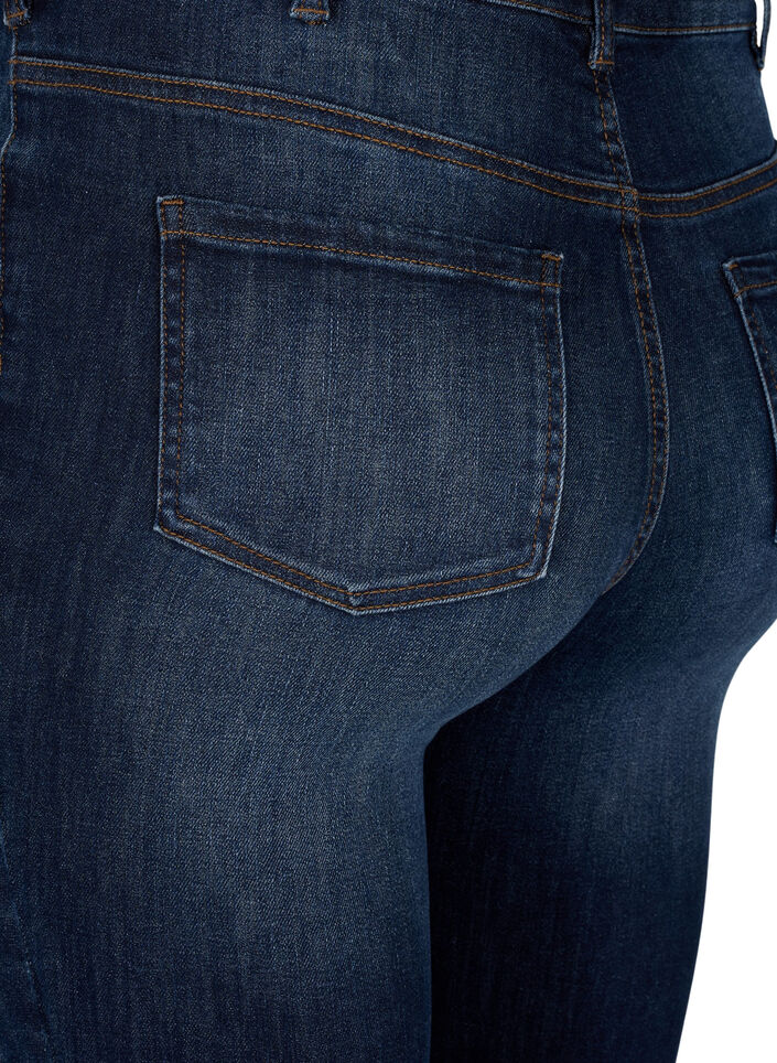 Super smalle jeans met hoge taille, Dark Blue, Packshot