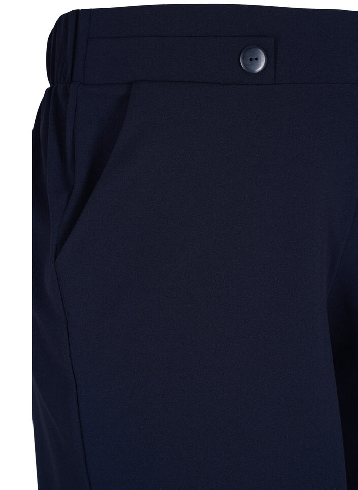Korte broek met zakken en losse pasvorm, Blauw, Packshot image number 2
