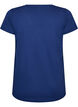 Katoenen T-shirt met V-hals en print aan de voorkant, Blauw, Packshot image number 1
