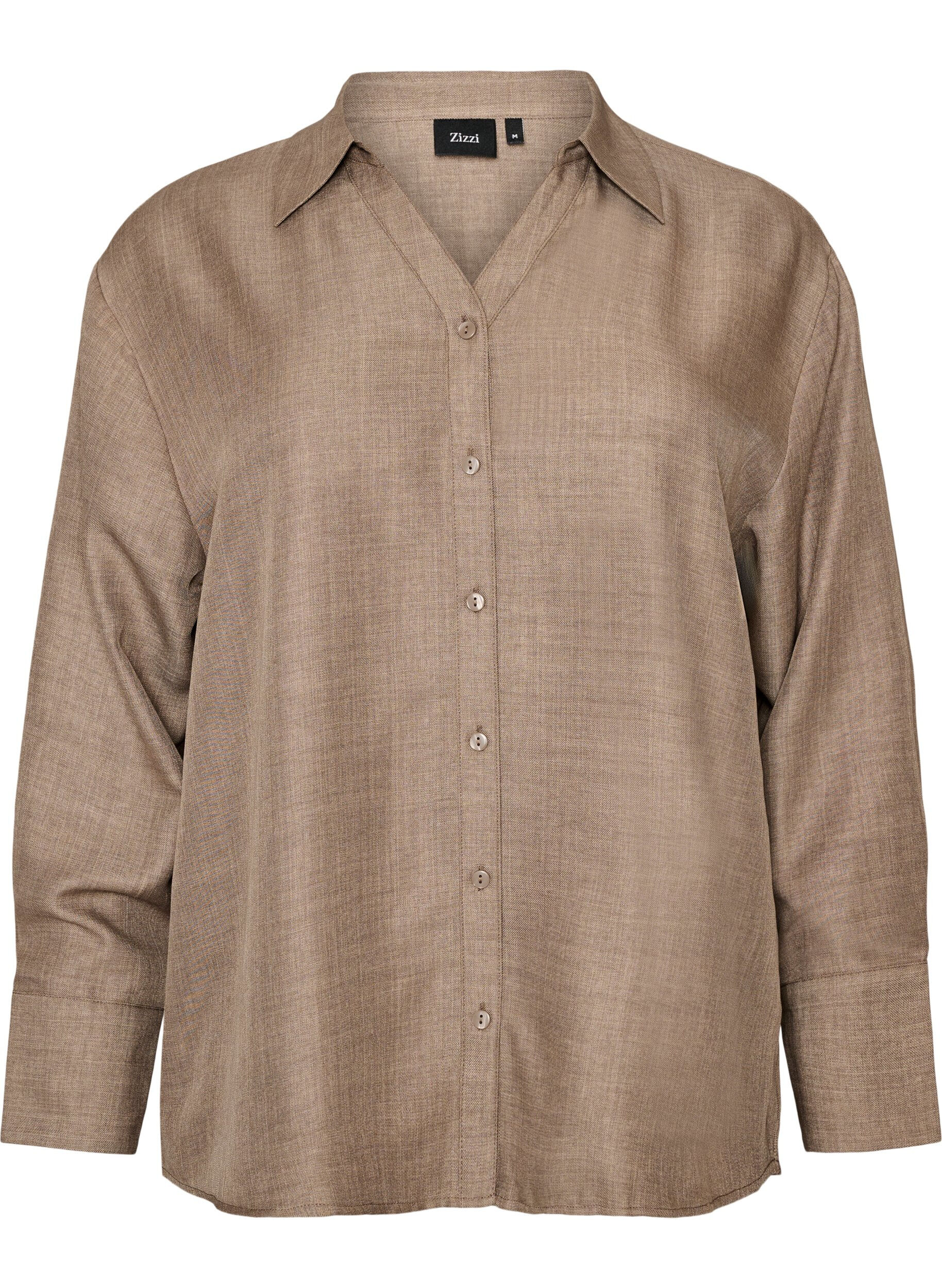 Losse shirt met V-hals