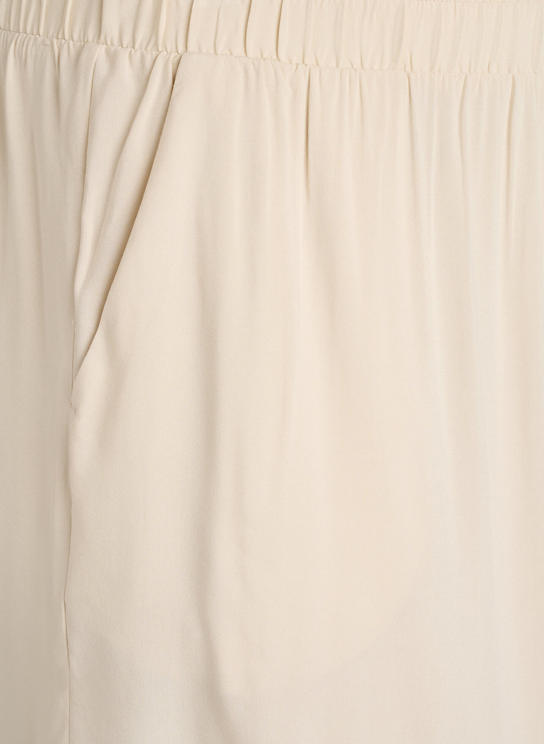 ZizziLosse pyjamashorts in viscose met een high waist, Beige, Packshot image number 2
