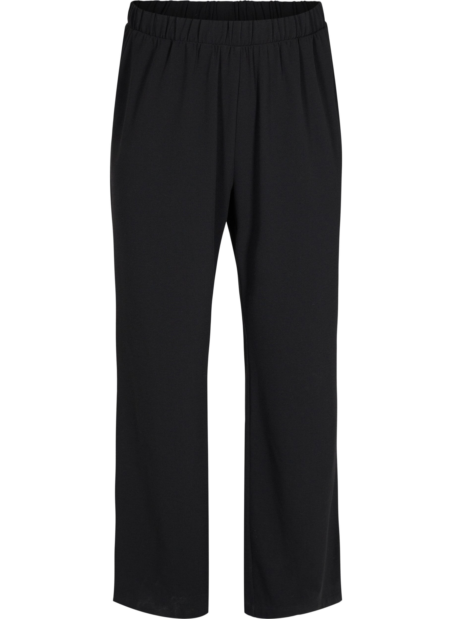 Flared broek met elastiek in de taille