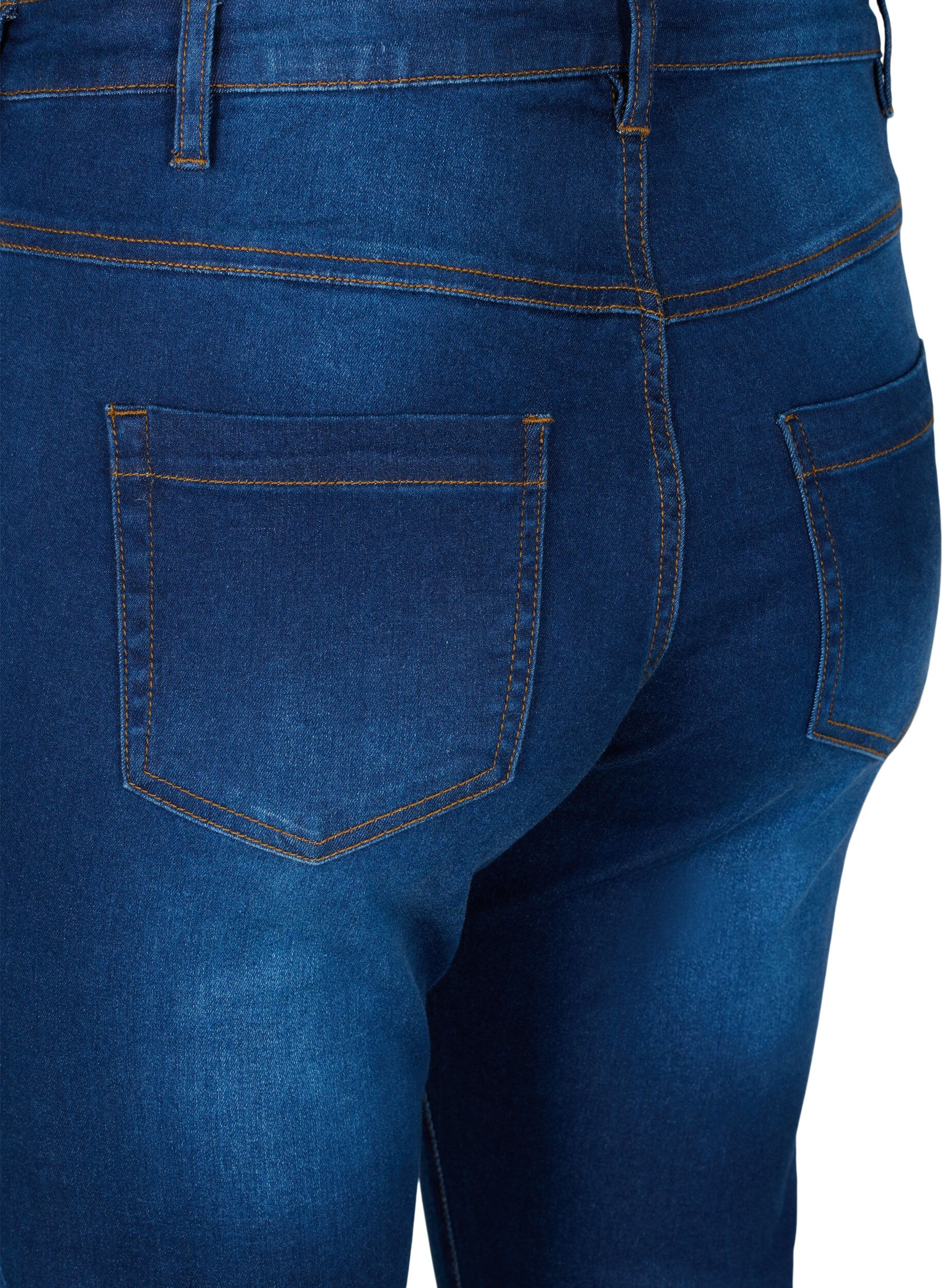 ZizziSlim fit Emily jeans met normale taille, Blauw, Packshot image number 3