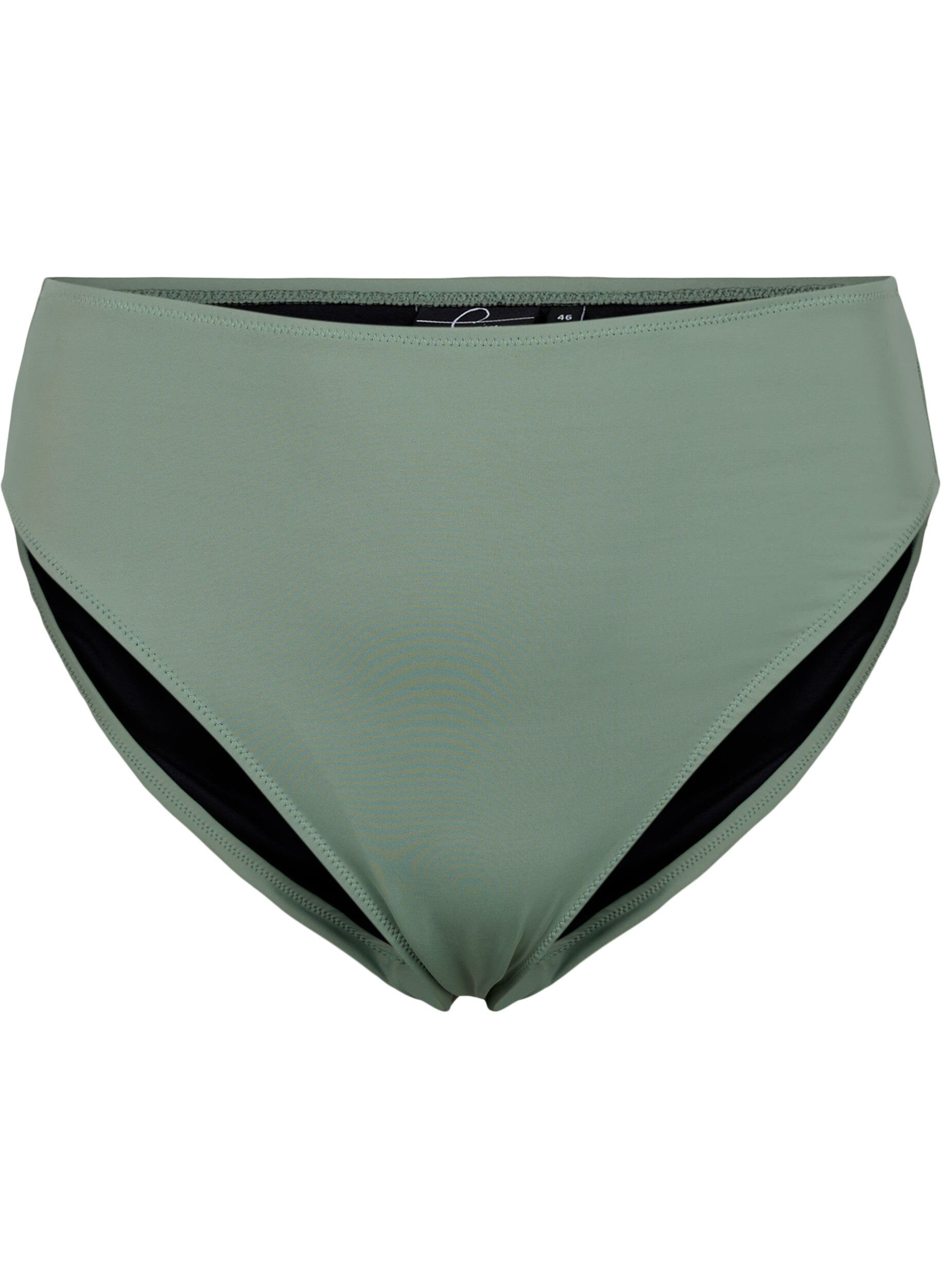 ZizziTai bikini broekje met normale taille, Groen, Packshot image number 0