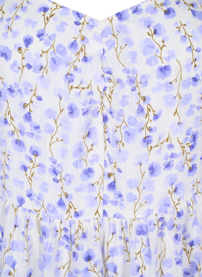 Zomerjurk met bloemenprint en kanten details, Sand Verbena AOP, Packshot image number 2