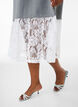 Losse T-shirt jurk met kanten afwerking, Grijs, Model image number 2