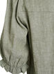 Blouse in linnen en viscose met mouwen 1/2, Groen, Packshot image number 3