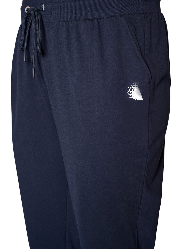 Losse trainingsbroek met zakken, Blauw, Packshot image number 2