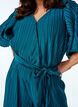 Geplooide jumpsuit met strik en wijde mouwen, Blauw, Model image number 3