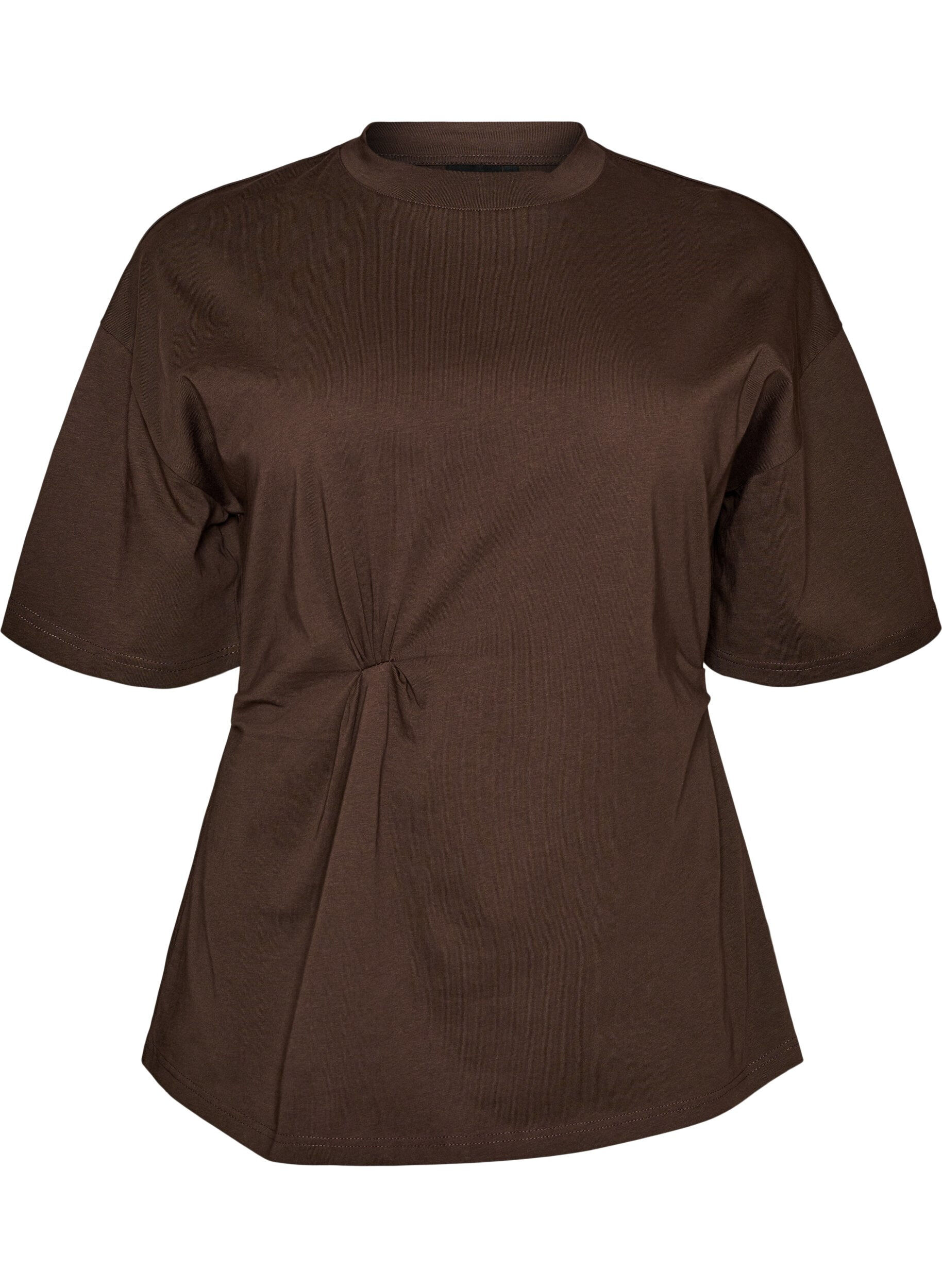 T-shirt met gedrapeerd detail