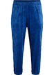 Velours broek met ingebosd patroon, Blauw, Packshot image number 0