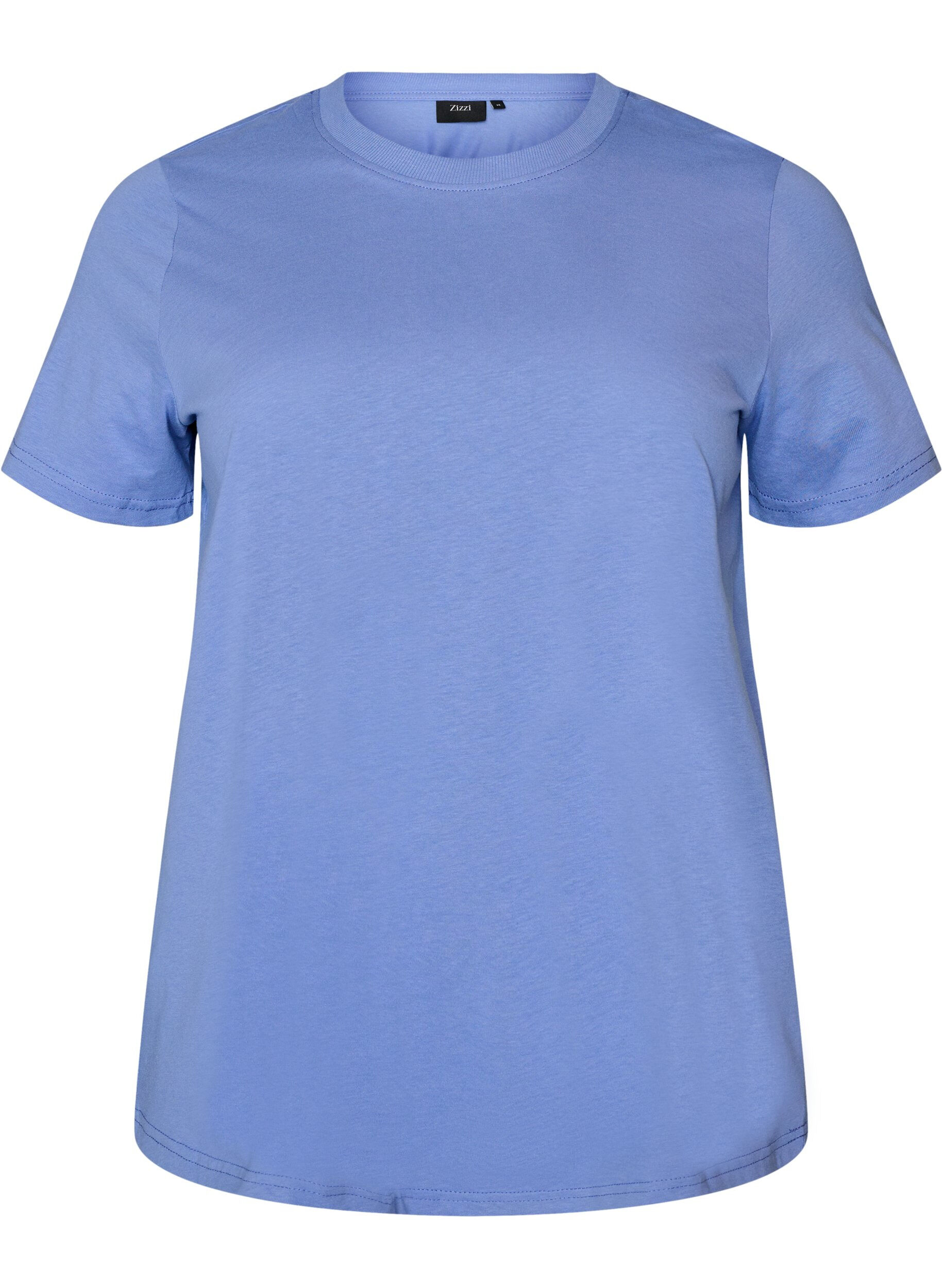 Basic katoenen T-shirt met ronde hals