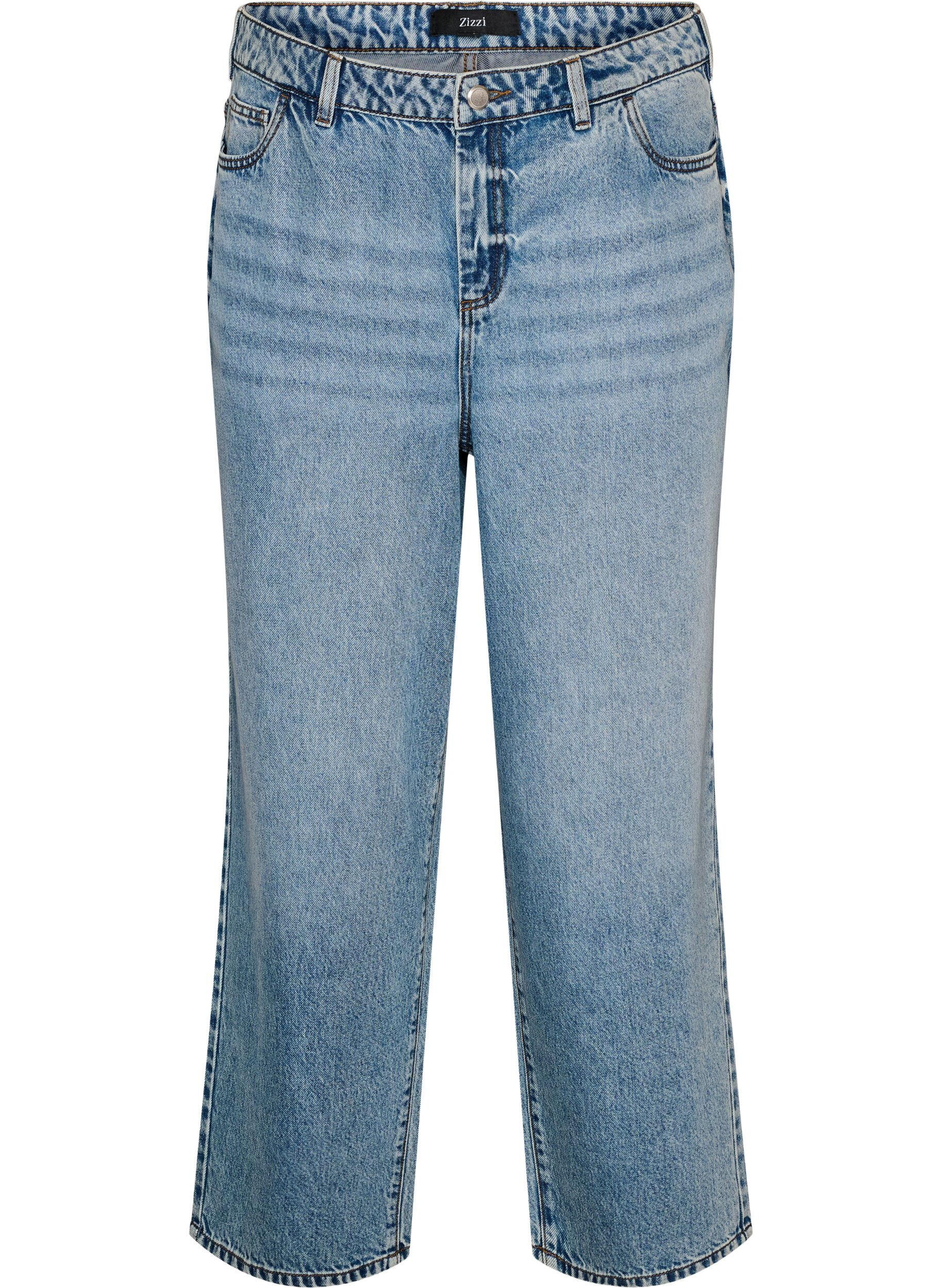 Kiana straight-fit jeans met hoge taille