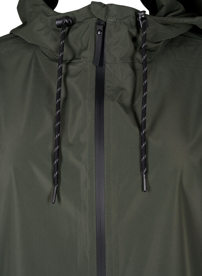 Regenjas met zakken en capuchon, Groen, Packshot image number 2